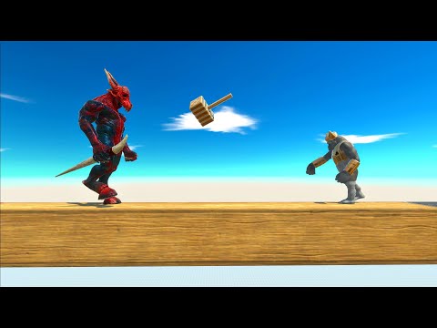 Ghor Hammer vs Unit on a wooden stick - Animal Revolt Battle Simulator