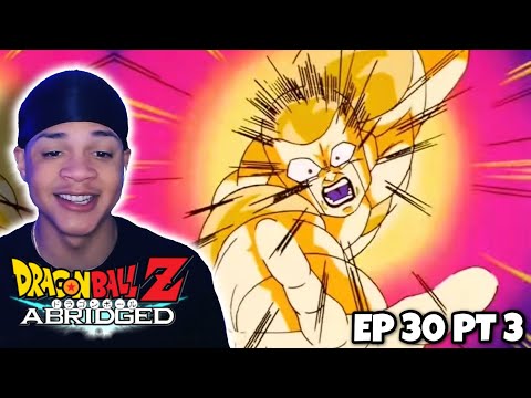 NON DRAGON BALL FAN REACTS TO DBZ ABRIDGED EPISODE 30 PART 3!!!