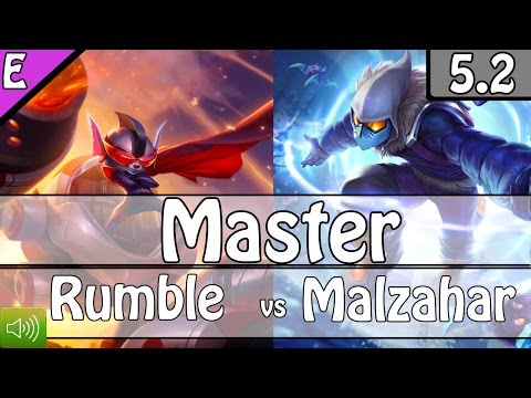 SKT T1 Huni RUMBLE vs MALZAHAR Top - Patch 6.24 KR Ranked