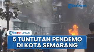 Lima Tuntutan Mahasiswa dalam Aksi Demo di DPRD Jateng dan Kantor Gubernur, Evaluasi MBG dan KDMP