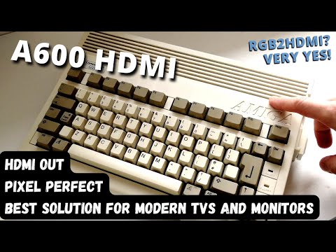 A600 HDMI - The BEST AND EASY Way! - Amiga 600 running on Modern TVs and Monitors [RGB2HDMI Review]
