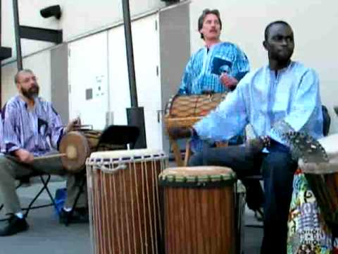 Thione Diop performs Tama Djembe at Seattle World