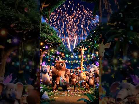 New year celebration in the Animal kingdom #Newyear