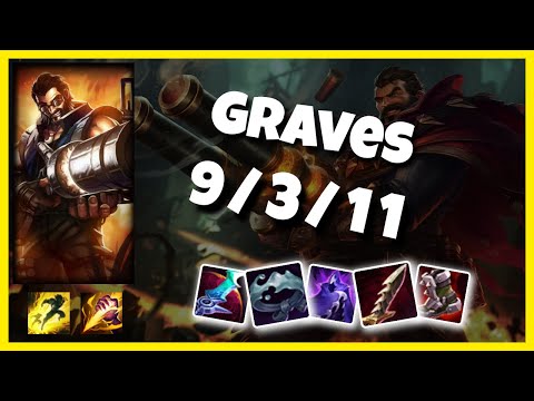 Graves vs Lillia EU Challenger JUNGLE (9/3/11) Gameplay Replay - Patch 10.23