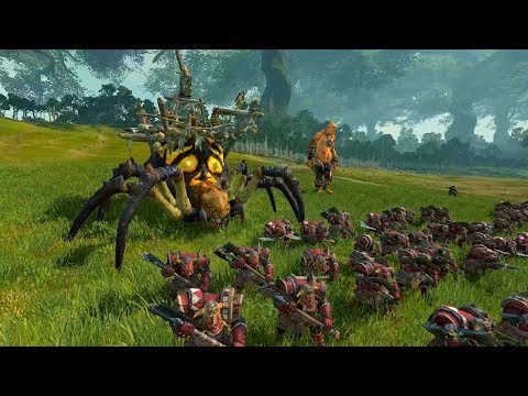 Greenskins vs Wood Elves - 40000 Points, Epic Cinematic Battle, Total War: Warhammer 2