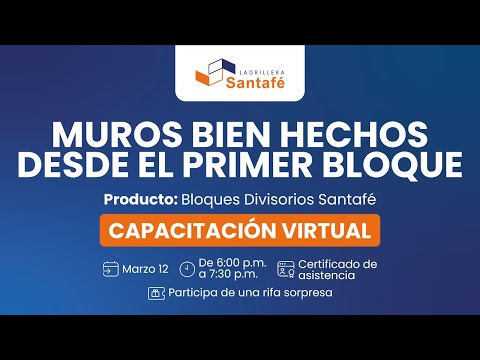 Capacitación: Muros bien hechos desde el primer bloque