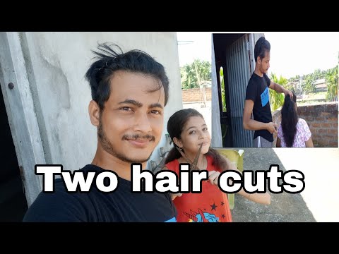 Two hair cuts