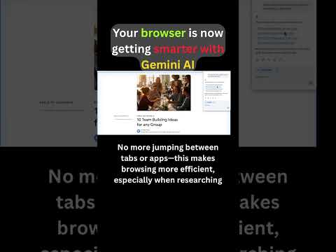Chrome Just Got Smarter — Gemini AI Now Built In! 🚀 |#mindflux #shorts #facts #viral #funfacts