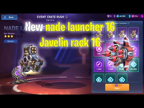 New weapon Javelin rack 16 and nade launcher 16