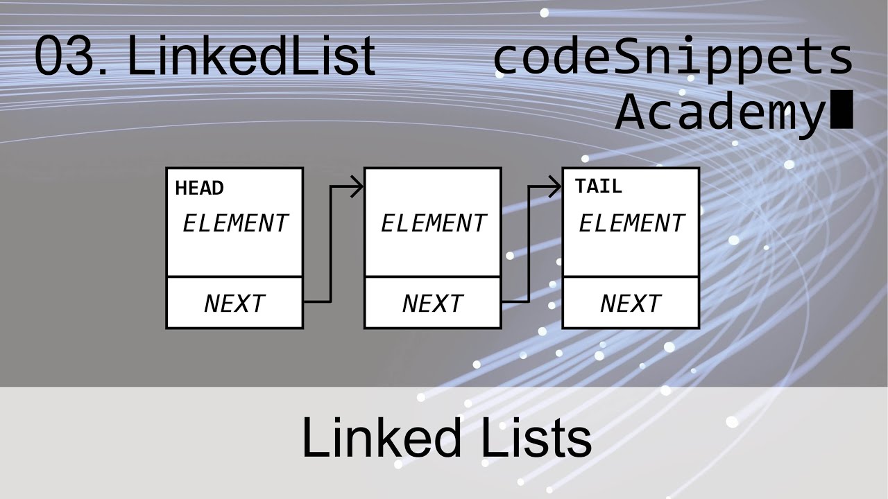 Linked Lists in Java 03. The LinkedList Class