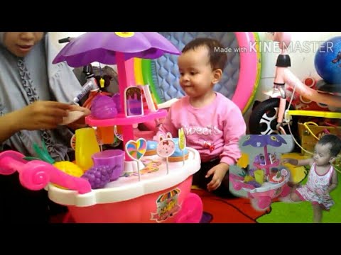 DRAMA BALITA JUALAN ICE CREAM -UNBOXING MAINAN ICE CREAM - MAHERA FAMILY KIDS