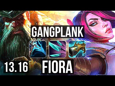 GP vs FIORA (TOP) | 9 solo kills, 600+ games, 1.1M mastery, Godlike | KR Grandmaster | 13.16