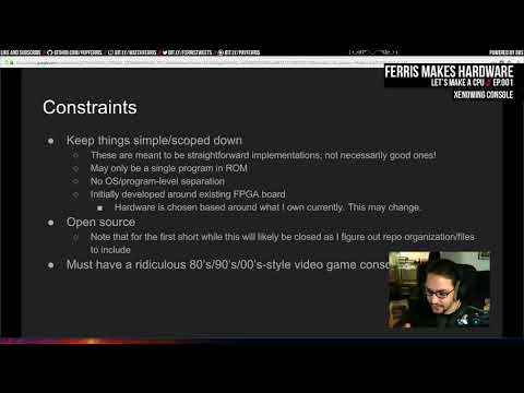 Ferris Makes Hardware Ep.001 - Let's Make a CPU