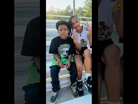 Look who came to my game @345LilRT 🔥 #atlanta #cheerleaders #football #kidinfluencer #coolkids