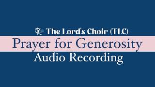 Prayer for Generosity | 11.09.24 | Practice | TLC Doha