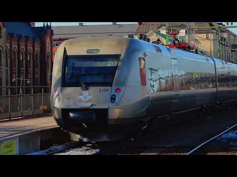 SJ X55 Regina passing by Gävle Station