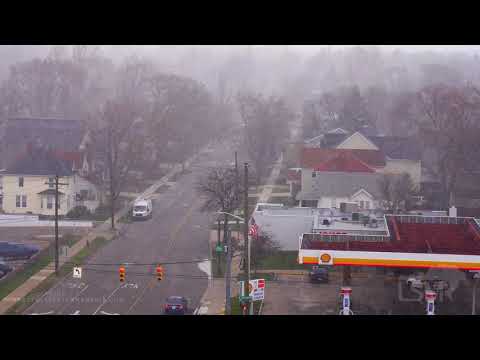 04-15-2020 Royal Oak, MI - Heavy Snow Squalls and Squall Timelapses