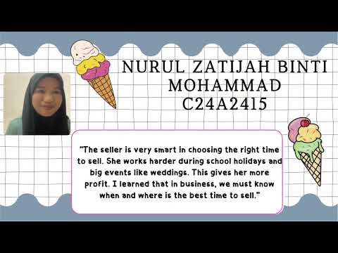 ATF10303 ENTREPRENEURS PROFILE ( AIN ICE CREAM )