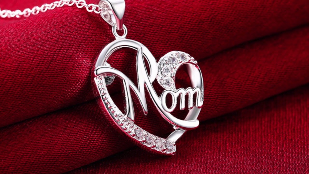 Collier Argent 925 Coeur Maman