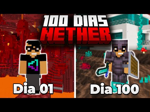 SOBREVIVI 100 DIAS NO NETHER DO MINECRAFT - O FILME