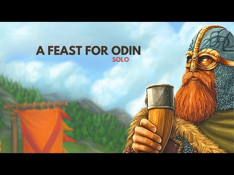 A Feast for Odin + The Norwegians Expansion | Solo Board Game Tutorial and Playthrough