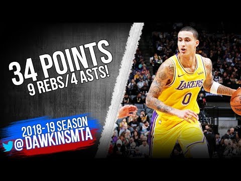Kyle Kuzma Full Highlights 2018 12 27 Lakers vs Kings   34 Pts 9 Rebs 4 Asts!  FreeDawkins