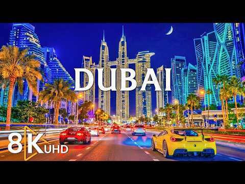 Dubai 4K HDR 🇦🇪 | Burj Khalifa, Luxury Skyline & Stunning City Lights
