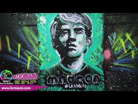 2014 LIC MIAMI FESTIVAL - MADEON Announcement (Live Painting by David Garibaldi)