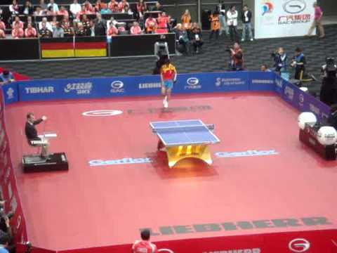 WTTC 2011 Semi final: Zhang Jike vs. Timo Boll (5th game part 1)