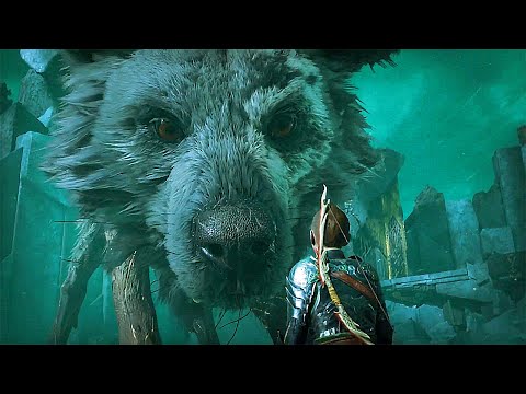 Atreus Turns Gram The Giant Wolf Into Fenrir (Gram Boss Fight) - God of War Ragnarok (GOWR PS5)