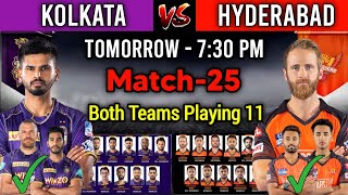 IPL 2022 Match- 25 | Kolkata Vs Hyderabad Match Playing 11 | KKR Vs SRH Playing 11 2022 | SRH Vs KKR