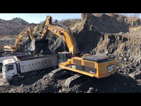 Caterpillar 385C Excavator Loading Trucks - Sotiriadis Brothers