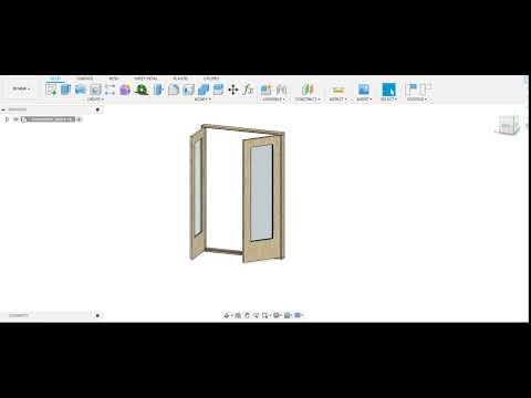Fusion 360 Double doors.