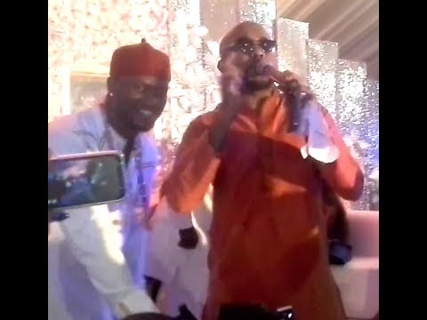 Banky W's Performance at Peter Okoye's wedding