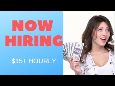 5 Work From Home Jobs Paying Over $15 Hourly | 2019/2020 Video