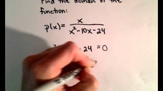 Finding the Domain of a Rational Function / Fraction with Variable in Denominator