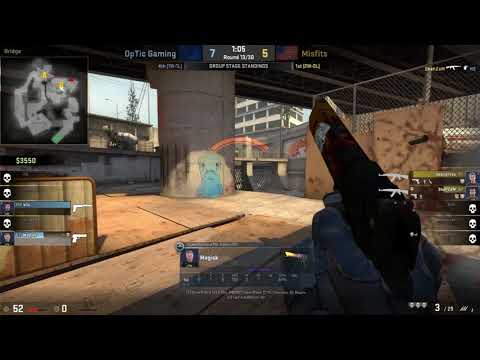 OpTiC Gaming Magisk Deagle Ace vs Misfits Overpass @ ESL PRO LEAGUE SEASON 6