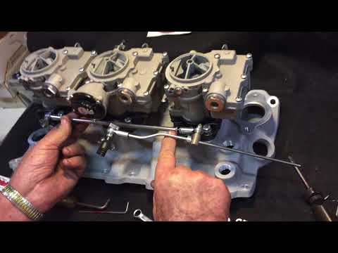 CHARLIE PRICE VINTAGE SPEED - 3 x2 linkage on ROCHESTER 2G Carb with electric choke
