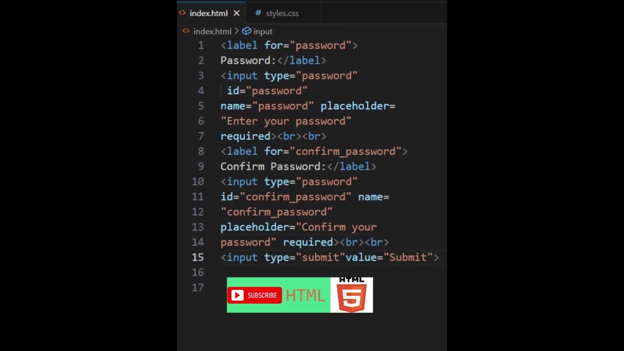 html input label submit button #coding #htmlcode #html #code #coder #htmltutorial #html5 #htmlcss