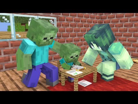 Zombie family story - Minecraft Animation