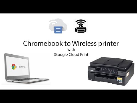 How to connect chromebook to wireless printer i.e. brother m...