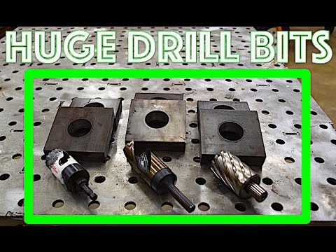 Drill big holes in 1" thick steel - Fastest way? - Iron - Metal - Aluminum - Large Drill Press