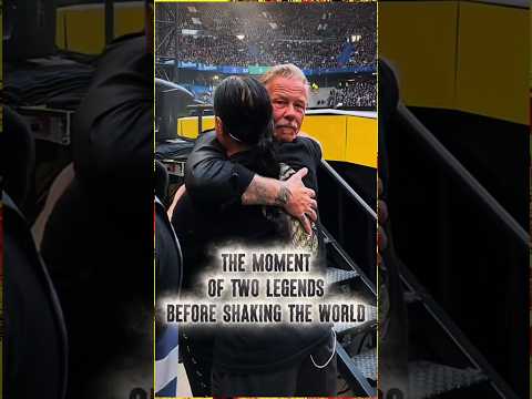 The moment of two legends before shaking the world #shorts #metallica#jameshetfield #roberttrujillo