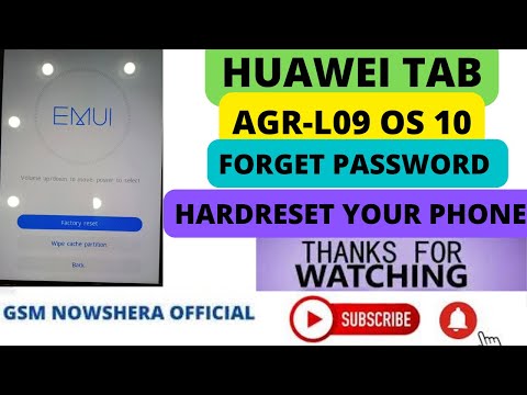 How to Hard Reset HUAWEI AGR-L09 MatePad T10S – Factory Reset by Recovery Mode