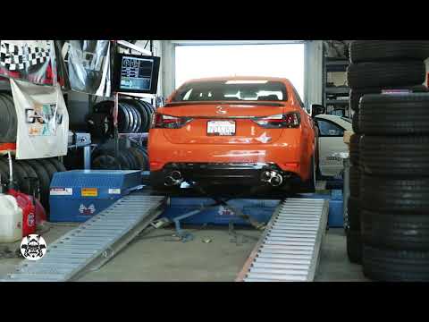 PTS Full Catback Exhaust for Lexus GS F Sound Clip on Dyno +29 WHP +35ft/lbs
