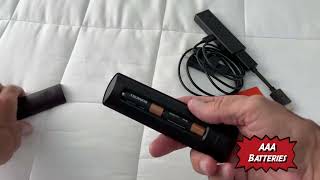 How to insert batteries into a Amazon fire tv stick 4K