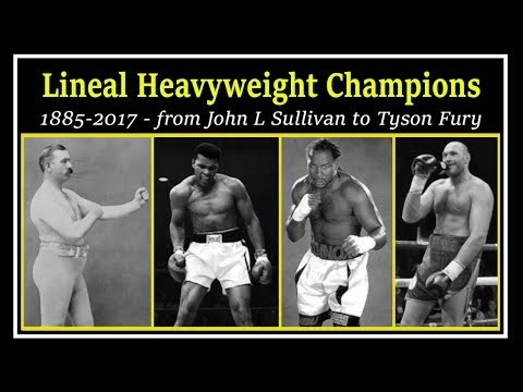 A brief chronology of lineal heavyweight champions