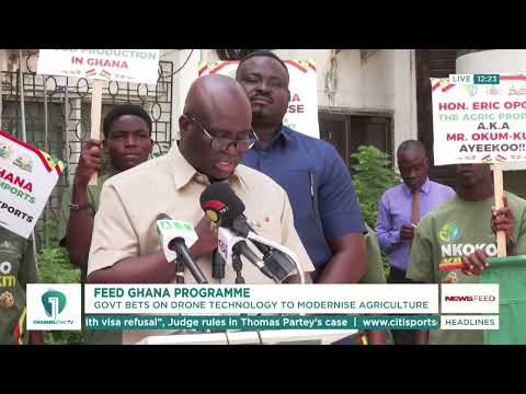 Ghana Introduces Drone Farming Under Feed Ghana Programme to Boost Yield