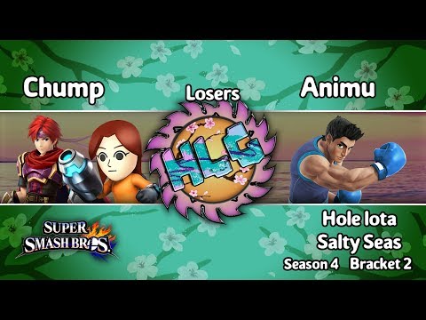 Hole lota Saltyseas - Animu (Little Mac) Vs Chump (Roy, Mii Gunner) SSB4 Losers Side