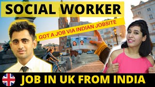 How to apply Social Worker job | UK Skilled worker Visa from India | UK Jobs through Indian Website